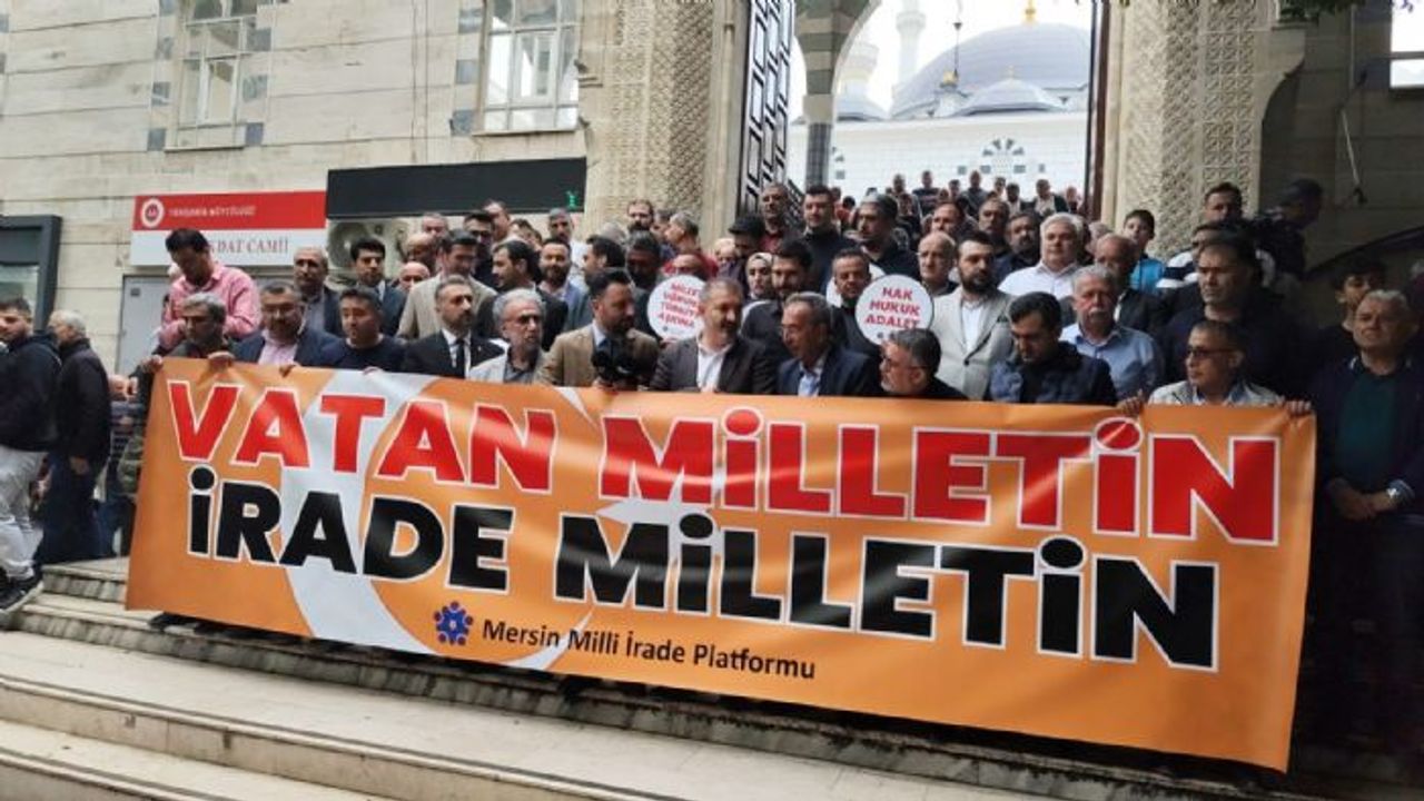 Mersin Milli İrade Platformu, sokak eylemlerine tepki gösterdi