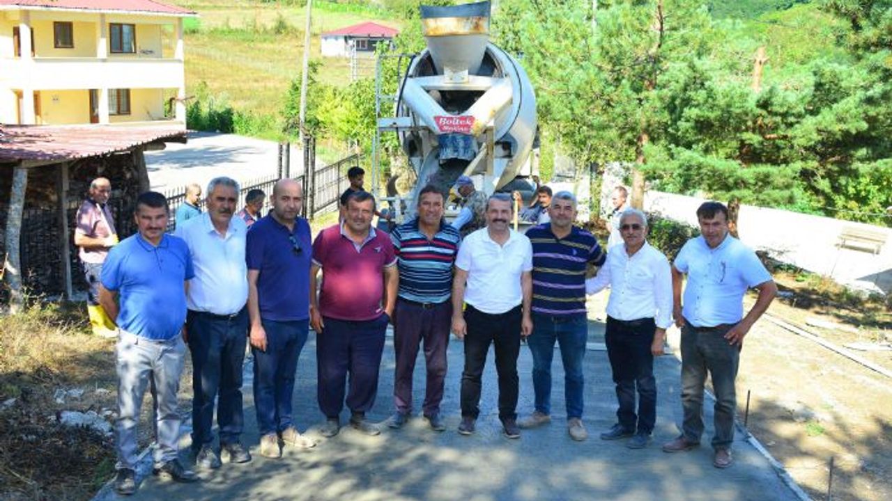Akkuş'ta yol sorunu beton santraliyle aşılacak