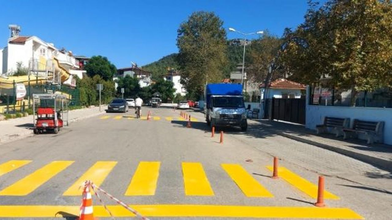 Yaya geçitleri yenilendi