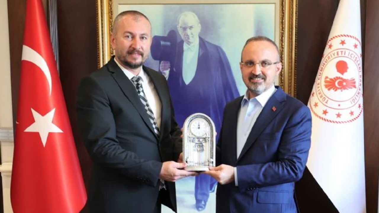 EGİOSB Müdürü Altınok, İçişleri Bakan Yardımcısı Turan'ı, OSB süreci hakkında bilgilendirdi