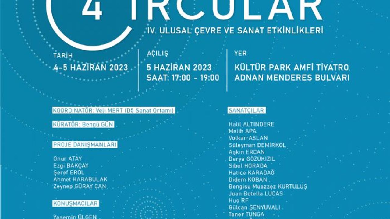 4. Circular: Ulusal, Çevre ve Sanat Etkinlikleri' 4-5 Haziran'da Yenişehir'de