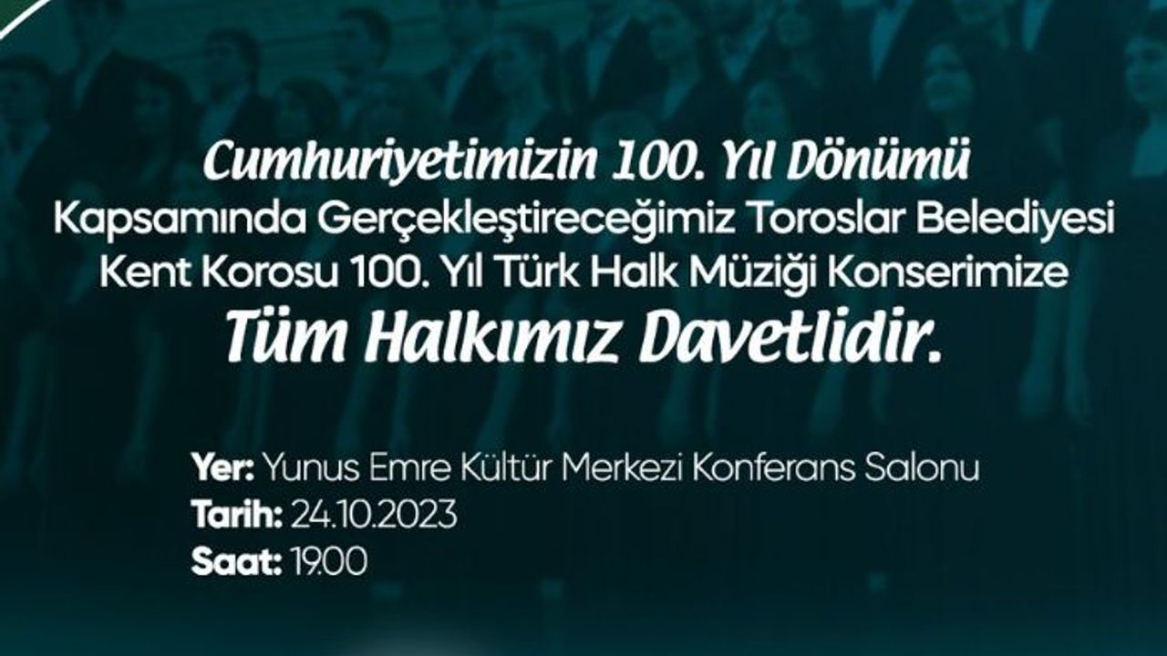 Kent Korosu Türk Halk Müziği konseri!