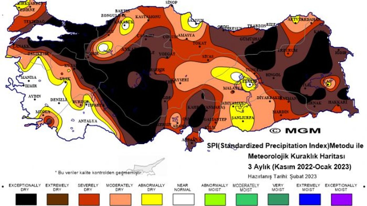 MERSİN'DE GÖÇ ALARMINDAN SONRA  KURAKLIK ALARMI
