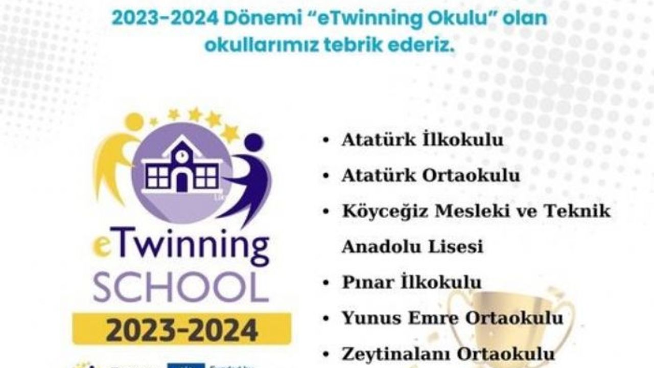6 okul eTwinning okulu seçildi