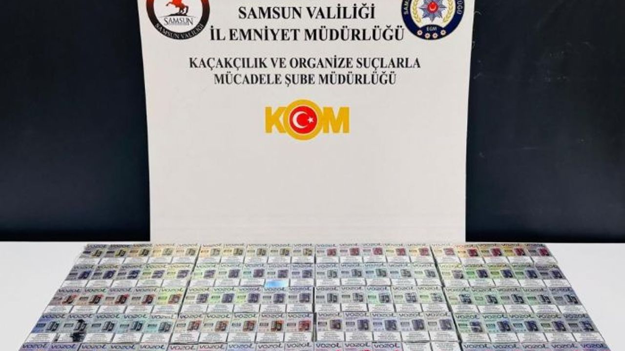 Samsun'da 100 adet kaçak elektronik sigara ele geçirildi