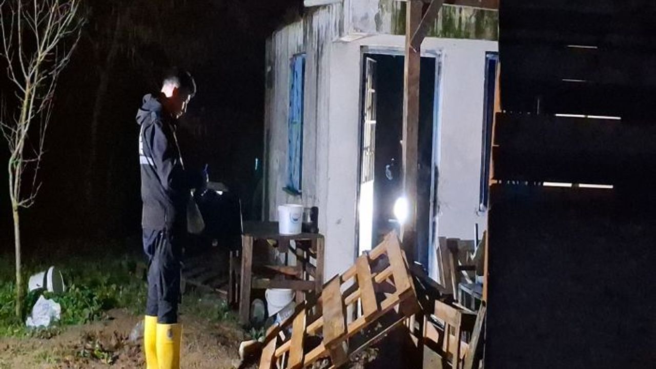 Bursa'da sobayı benzinle harlamak isterken yangın çıktı