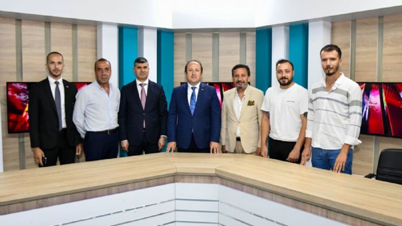 Kanal 33 Medya Grubu'na, Mersin Valisi Pehlivan'dan ziyaret