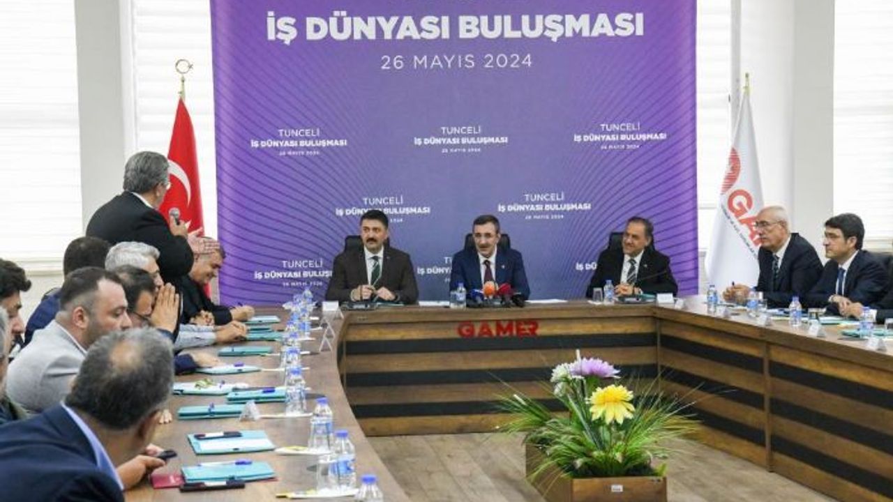 Cumhurbaşkanı Yardımcısı Yılmaz: "Bu zamana kadar da Tunceli'ye 300 milyonu aşan bir hibe desteği sağlandı"