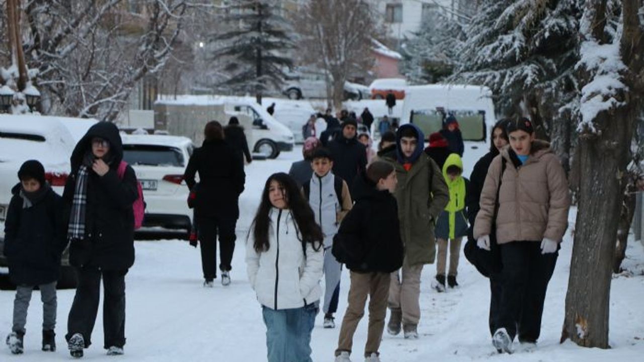 Van Bahçesaray'da okullara 'kar' tatili