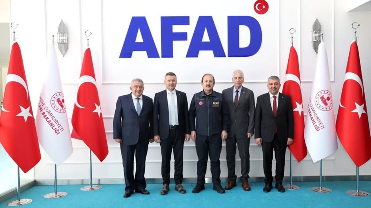 Mersin Heyetinden AFAD Başkanı Pehlivan’a Teşekkür Ziyareti