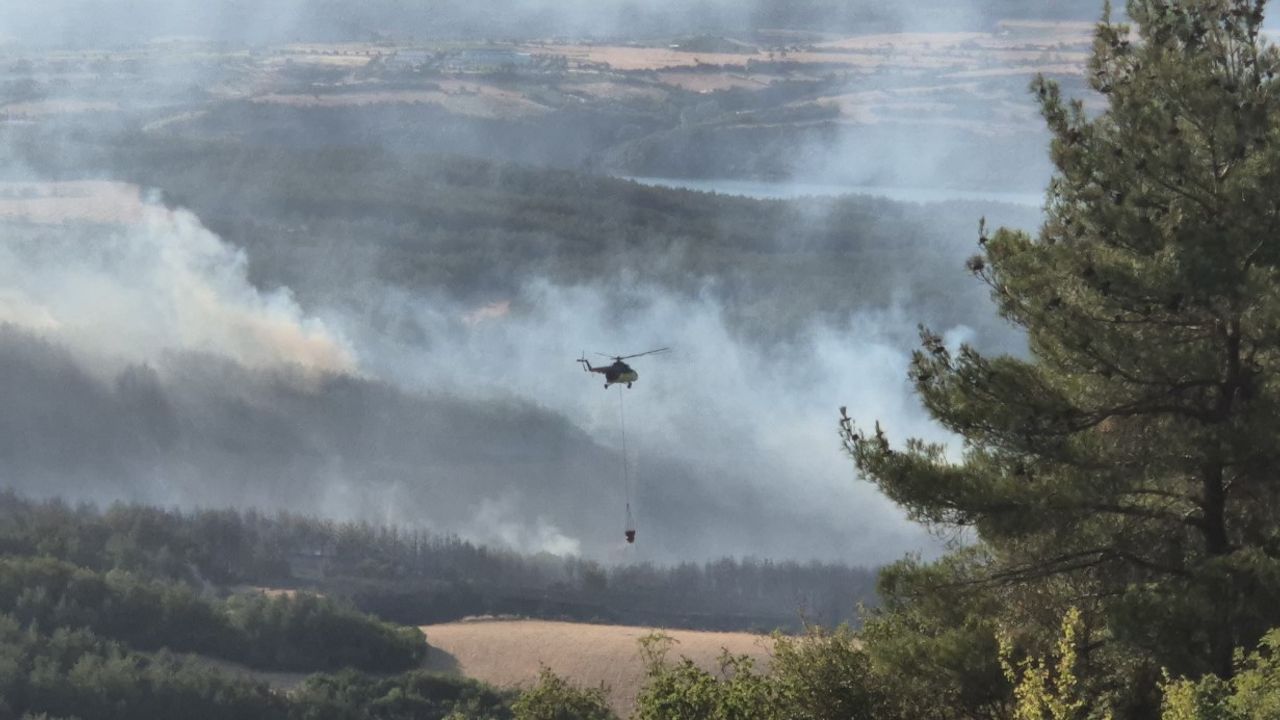Şarköy Sofuköy’de Orman Yangını: 5 Uçak ve 4 Helikopterle Müdahale