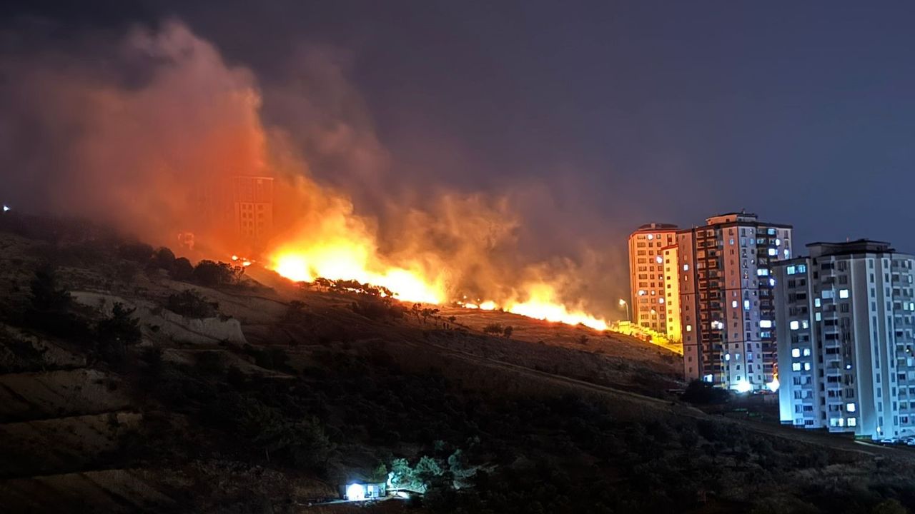 Kahramanmaraş'ta Otluk Alanda Çıkan Yangın İtfaiye Müdahalesiyle Söndürüldü