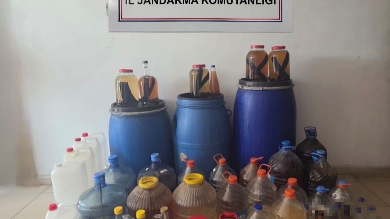 Alanya’da sahte içki operasyonu: 656 litre içki ve damıtma ünitesi ele geçirildi