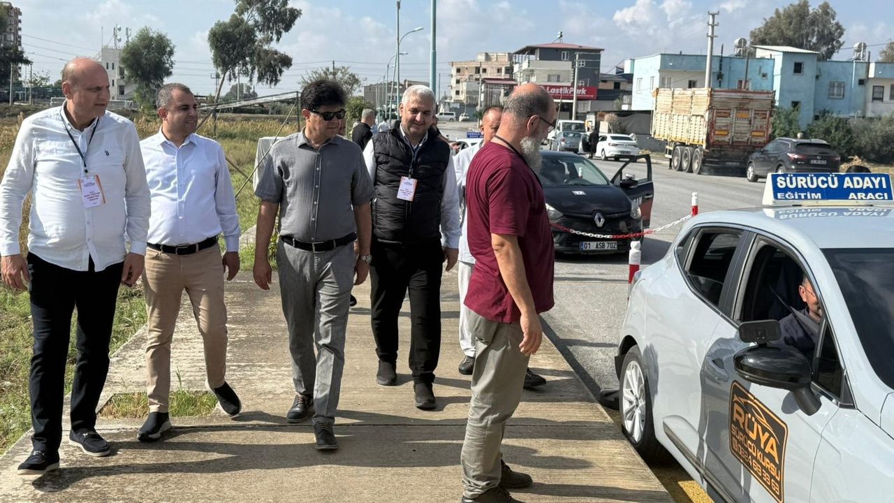 Mersin’de Sürücü Kursu Sınavları Yerinde Denetlendi