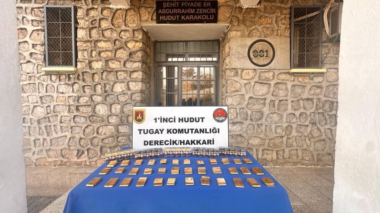 Hudut Hattında 36 Kilo Altın Ele Geçirildi