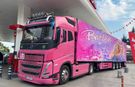 Mersin’de Barbie Pembesi Kaplamalı TIR Trafiğin İlgi Odağı Oldu