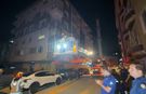 Merdiveni çöken ve kolonlarından sesler gelen binaya tahliye