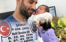 Kahramana hüzün ve gurur dolu Babalar Günü kutlaması