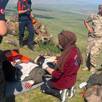 Tendürek Dağında rahatsızlanan vatandaş hastaneye kaldırıldı