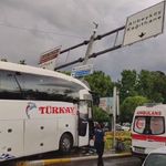 Eyüpsultan'da feci otobüs kazası