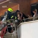 Otel odasında çıkan yangın söndürüldü; mahsur kalan 9 kişi kurtarıldı