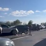 Otoyolda 12 aracın karıştığı zincirleme kaza: 6 yaralı