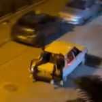 Bagajda yolculuk yapan genç son anda ezilmekten kurtuldu