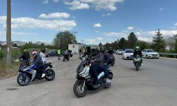 Isparta’da Motosikletlilerden UYUMLU Destek Konvoyu