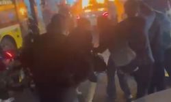 Küçükçekmece’de şampiyonluk kutlamasında otomobil yangını