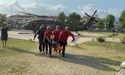 Babadağ’da yamaç paraşütü kazası: Pilot helikopterle kurtarıldı