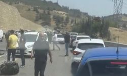 Yayla yolunda korkutan kaza