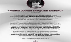 Trabzonspor’dan ‘Mattia Ahmet Minguzzi Sezonu' Başvurusu