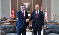 Cumhurbaşkanı Yardımcısı Yılmaz, KKTC Lideri Tatar’la Bir Araya Geldi
