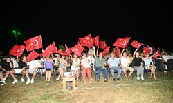 Anamur’da Milli Heyecan... Dev Ekranda İzlendi