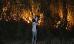 Antalya Aksu’da Sazlık Yangını: 2 Ev Zarar Gördü