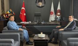 Kaymakam Topsakaloğlu ile Başsavcı Çatlı bir araya geldi