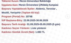 Mersin’de İşgücü Uyum Programı Kayıtları Başladı!