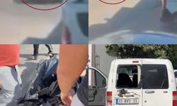Mersin’de geri manevra kazası kameraya yansıdı