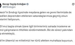 Cumhurbaşkanı Erdoğan’dan Deprem Açıklaması