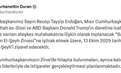 Cumhurbaşkanı Erdoğan, Gazze Zirvesi İçin Yarın Mısır'a Gidecek