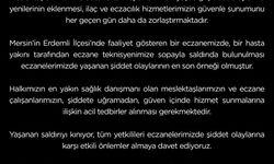Mersin Eczacı Odası’ndan Erdemli’deki Eczane Şiddetine Sert Kınama!