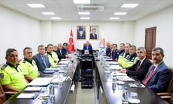 Mersin Valisi Toros, Trafik Güvenliği VKS Toplantısında