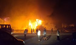 Antalya’da meyve-sebze paketleme fabrikasında korkutan yangın