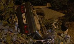 Kontrolden Çıkan Otomobil Takla Atıp Eve Çarptı: Sürücü Kurtarılamadı