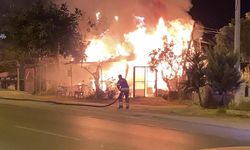 Hobi Bahçesindeki Baraka Alev Aldı: Tüpler Korku Yarattı