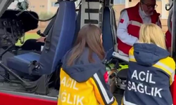 Epilepsi Nöbeti Geçiren Çocuk Helikopterle Hastaneye Yetiştirildi