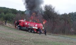Sobaya su yerine benzin dökünce çıkan yangında yaralandı