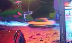 Yağmurda Kontrolünü Kaybeden Sürücü Metrelerce Aşağı Düştü