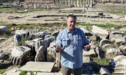 Büyük İskender'in fethedemediği antik kentte, 2 bin yıllık aslan başlı çörten kırıldı