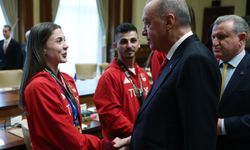 Cumhurbaşkanı Erdoğan, sporcuları kabul etti